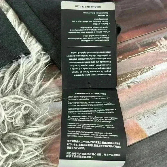 NWT Stormtech Delano Knit Graphite Heather One Button Blazer, M - Picture 10 of 16